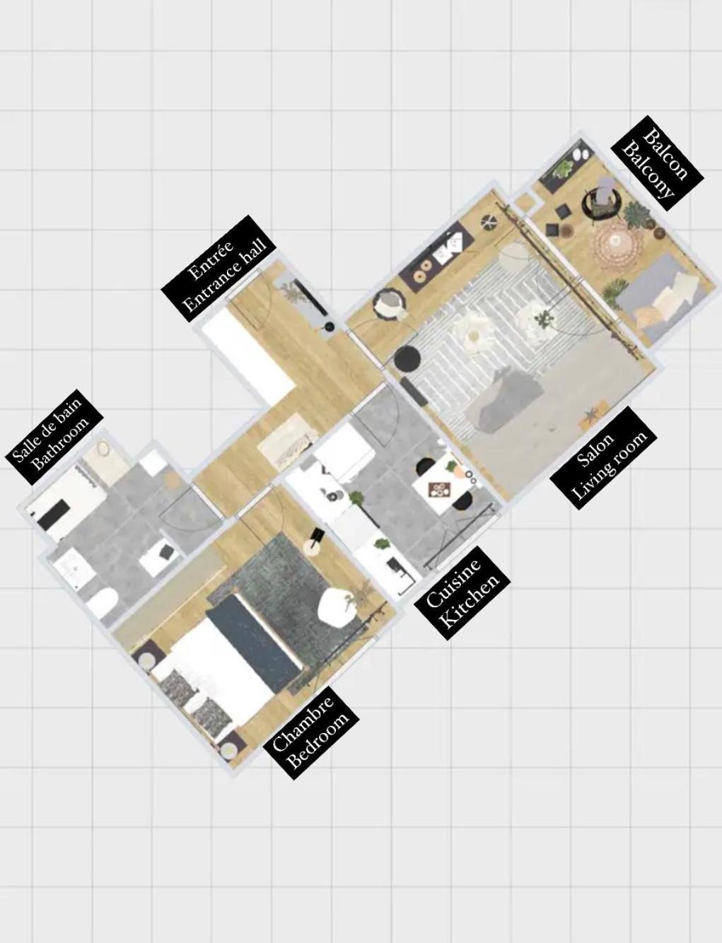 Le Cocon Blanc Metz - T2 - Parking Prive - Balcon - Nouvelle Ville, Gare Eksteriør bilde